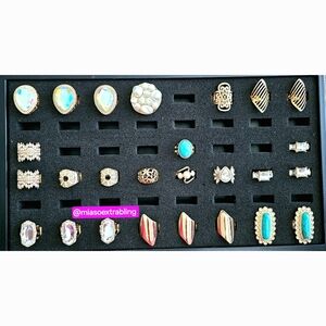 Elegant Gold and Turquoise 26 Pcs Paparazzi Accessories Jewelry Set